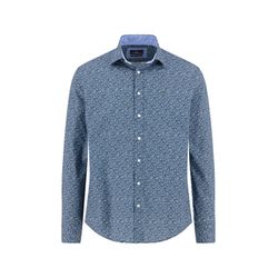 Fynch Hatton Hemd mit floralem Muster - blau (638)