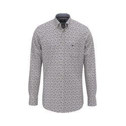 Fynch Hatton Hemd mit grafischem Muster - blau/gelb/rot (368)