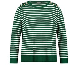 Samoon Striped jumper - green (05763)