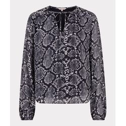 Esqualo Bluse - City Snake - grau (PRINT)