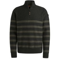 PME Legend Pullover mit Reißverschluss am Hals - schwarz (Black)