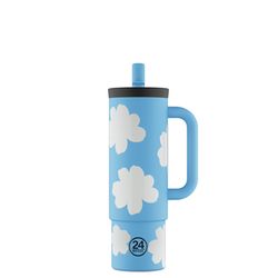 24Bottles Gobelet à paille (800ml) - bleu (Daydreaming )