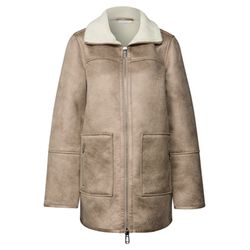 Street One Studio Jacket with teddy details - beige (12285)