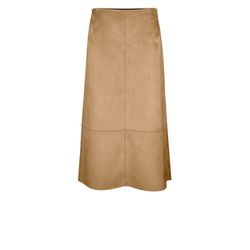 Bianca Pull-on skirt in imitation suede - Kina - brown (608)