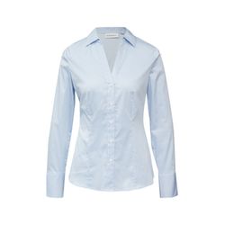 comma Streifenbluse aus elastischem Baumwollmix  - blau (51G0)