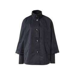 comma Cape-Jacke im Relaxed Fit mit Stehkragen - blau (5976)