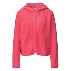 Street One Teddy jacket with hood - pink (17261)