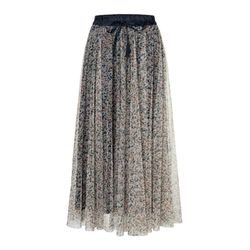 More & More Printed knit skirt - beige/black/orange (4041)