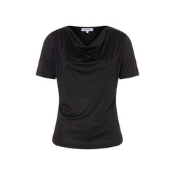 More & More Shirt with Waterfall-Neckline - schwarz (0790)