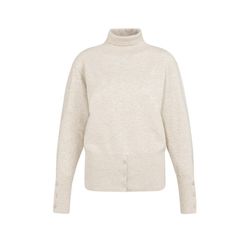 Yaya Stehkragenpullover mit Knöpfen - beige (990402)