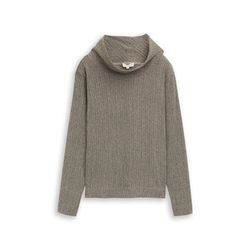 Tom Tailor T-shirt à manches longues et col roulé - brun (39161)