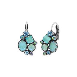 Konplott Earrings - Jelly Star - blue/green (0040-light blue)