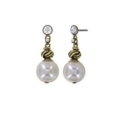 Konplott Ohrstecker - La Comtesse II - gold/silver (0040-white)