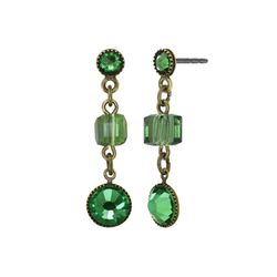 Konplott Earrings - Cubes - green (0040-dark green)
