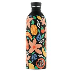 24Bottles Urban Bottle 1L - gelb/schwarz (Tropical Noir)