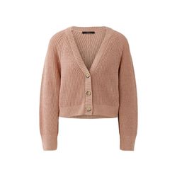 Oui Strickjacke mit subtilem Glanz - pink (3092)