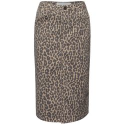 Street One Studio Midi-Rock mit Leo‑Muster - beige (17808)