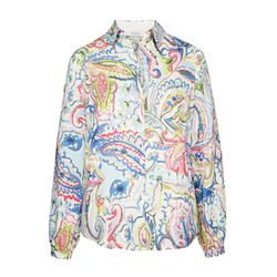 Bianca Druckbluse - Adina - blau (499)